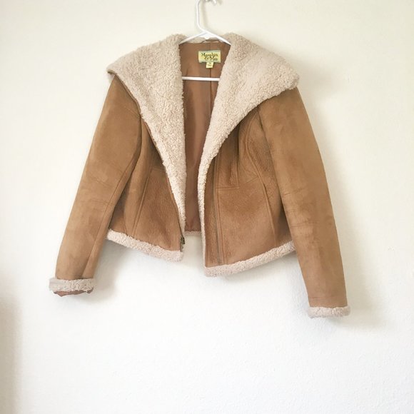 Maralyn & Me Jackets & Blazers - Maralyn & Me Faux Shearling Moto Jacket Size XL